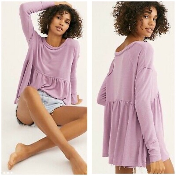 free people • forever your girl babydoll soft top - Picture 1 of 11